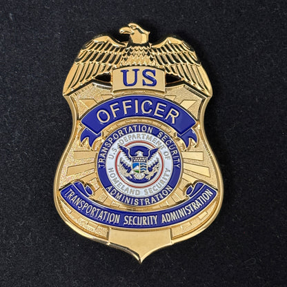 3 TSA U.S. Transportation Security Administration Badge Set Replica Movie Props