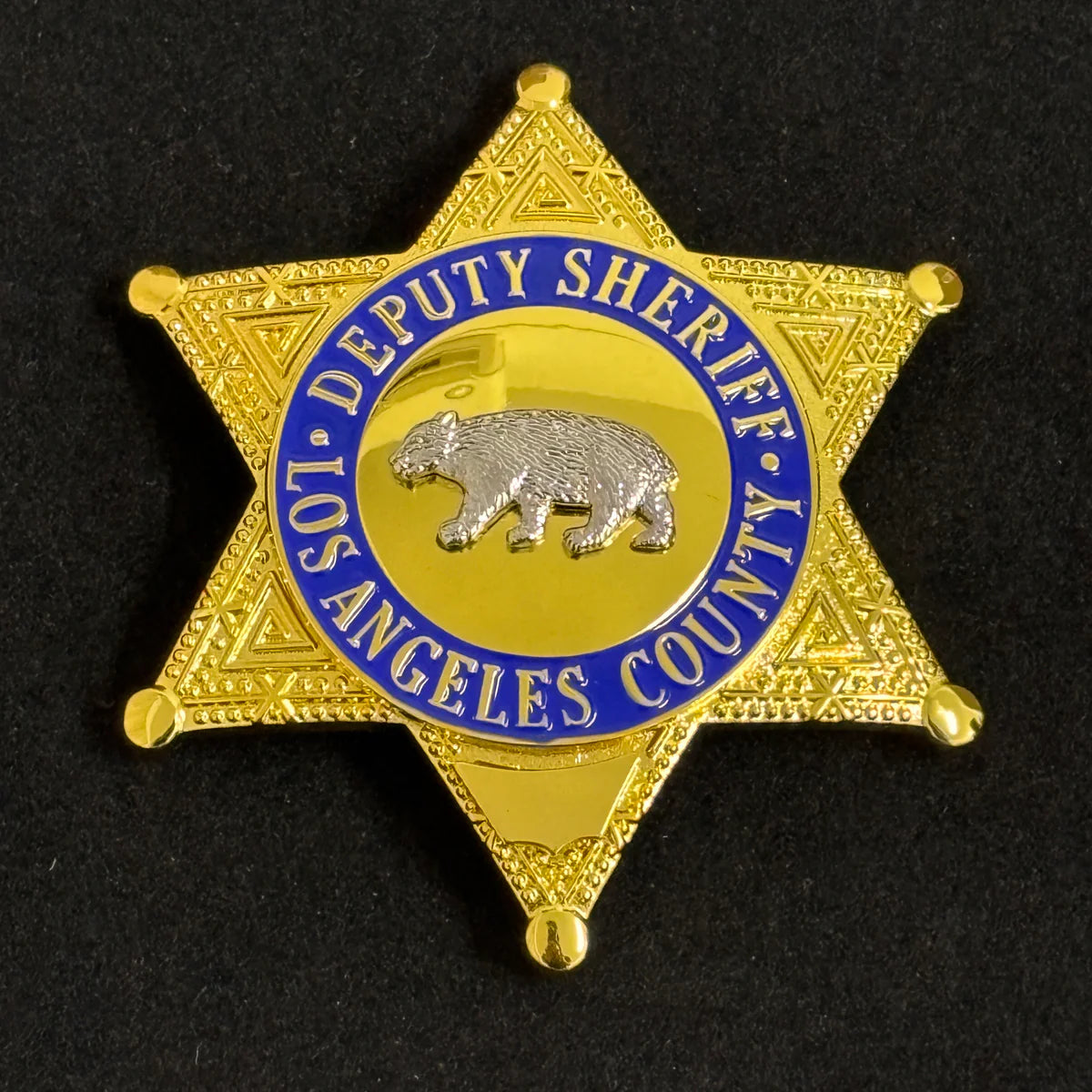 Los Angeles County deputy Sheriff Bear Badge LASD Replica Movie Props